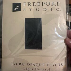 Freeport Studio Black Lycra Opaque Tights